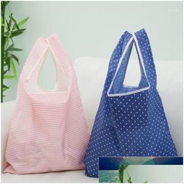 Storage Bags Reusable Eco-Friendly Oxford Cloth Tote Bag Foldable Supermarket Shop Market Fruit Vegetable Large Capacity Bags1 Facto Dhikr