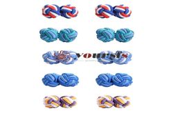 Yoursfs Men and Women Silk Knot Cufflinks 5 Pairs Shirt Unique Vintage Jewellery Set Gift Box4925777