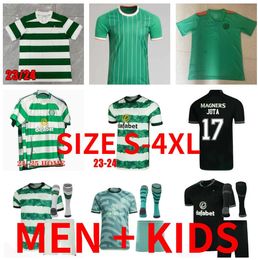 Celts 2024 2025 KYOGO Football Shirt Fc 23 24 25 European Home Away Soccer Jerseys CeLtIC DAIZEN REO McGREGOR 120 Years Hoops Anniversary Irish Origins Special kids