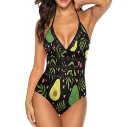 Women's Swimwear Avocado Swimsuit Whole Multicolor Pool For Chubby High Quality 1-Piece Bathing Suit