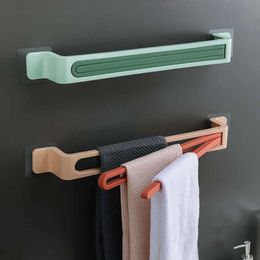Self-Adhesive Towel Wall Mount Bar Towels Storage Rack Holder Punch-free Hanger for Kitchen and Bathroom s