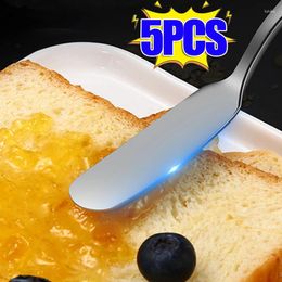 Dinnerware Sets 5/1Pcs Stainless Steel Butter Knife Cheese Dessert Jam Cutlery Marmalade Tool Household Kitchen Toast Bread Tableware