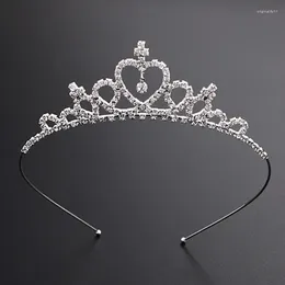 Hair Accessories Girls Tiaras Rhinestone Princess Crown Kids Chic Versatile Hairband Children Wedding Birthday Party Accessiories