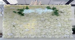 Decorative Flowers Wreaths Flower Panel For Wall Handmade With Artificial Silk Wedding Decor Baby Shower Party Backdrop8395535