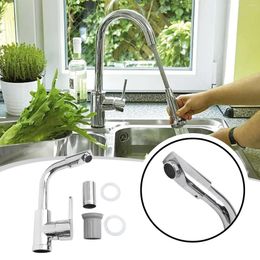 Bathroom Sink Faucets 1PCS Tap Thickened Plastic Steel Single Handle Faucet Polished Chrome Plated Swivel Basin Cold Mixer