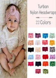 INS Baby Headbands 22 Colors Baby Girls Headbands Nylon Hairbands Toddler Turban Nylon Headband Infant Turban Baby Nylon Headwrap6204008