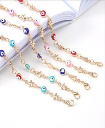 Charm Bracelets Jewellery Drop Delivery 2021 Women Ethnic Turkey Evil Eye Enamel Bracelet Cuff Lucky Amulet Jewelry1 Qpdhk26420144603566