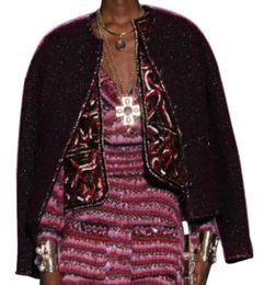 2022 Women Girls Wool Jacket Vintage Tweed Designer Blazer Peacoat Tailored Coat With Letter Buttons Milan Runway Brand Single Bre8901533