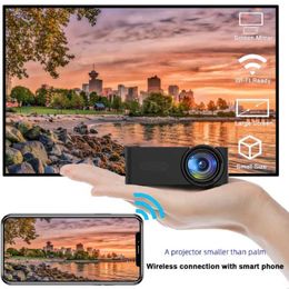 Projectors Mini Portable Home Outdoor Projector Wireless High Quality Smartphone Video Projector Same Screen iOS/Android Wifi Tablet USB J240509