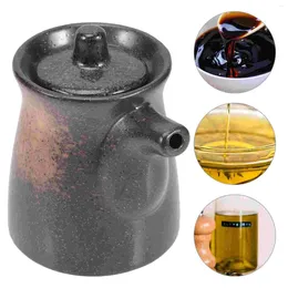 Storage Bottles Japanese Seasoning Pot Vinegar Holders Dispenser Soy Sauce Bottle Ceramic Jars Ceramics Containers Oil