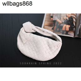 Venetabottegs Italy Handbag Jodie Mini Sheepskin Woven White Oat Women Tote Luxurys Bags