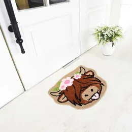 Carpets Bathroom Mat Funny Cow Door Durable Animal Floor Rug With Absorbent Non-slip Design Front