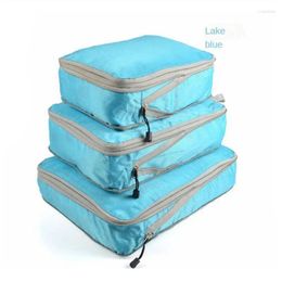 Storage Bags Large Capacity Travel Bag Compressible Packaging Cube Foldable Waterproof Suitcase Nylon Portable Luggage Rack