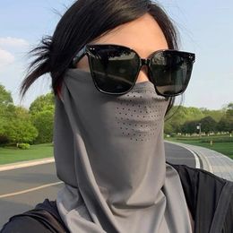 Scarves Women Men Cycling Sunscreen Face Scarf UV Protection Silk Mask Summer Sports Sun Proof Neck Wrap Dustproof