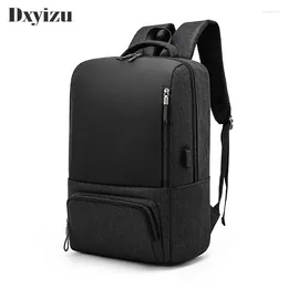 Backpack Laptop Mens Male Backpacks Business Notebook Mochila Waterproof Back Pack Usb Charging Bags Travel Bagpack