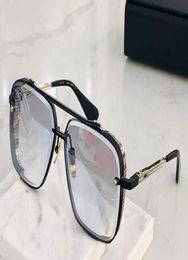 sunglasses mens sunglasses limited edition SIX glasses K gold retro square frame crystal cutting lens with grid detachable have bo2535487