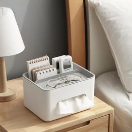 Tissue Box Napkin Holder Remote Control Storage Desk Organiser Office Multifunctional Sundries Ontainer Storage Home