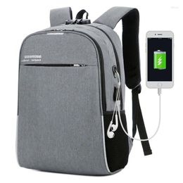 Backpack Fashion Men Backpacks USB Charging Travel Back Bag For Teenagers Student To School Bags Notebook Laptop