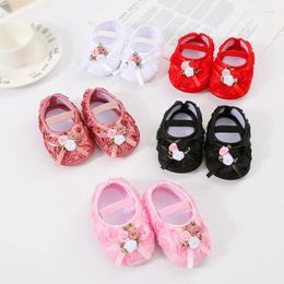 First Walkers Spring Autumn Baby Walking Shoes Born Sweet Princess Crib Soft Sole Anti-slip