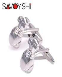 SAVOYSHI Brand Golf Bags Cufflinks for Mens Shirt Cuff Bottons High Quality Novelty Copper Cufflinks Fashion Jewellery Design3471159