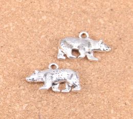 34pcs Antique Silver Bronze Plated bear california state flag Charms Pendant DIY Necklace Bracelet Bangle Findings 2415mm6726304