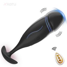 Other Health Beauty Items Remote Control Anal Plug Vibrator 10 Modes Wireless Butt Plug Male Prostate Massager s for Women Men Adult Y240503