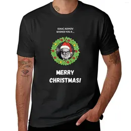 Men's Tank Tops Isaac Asimov Wishes You A Merry Christmas! T-Shirt Cute Clothes Graphics T Shirt Sweat Custom Shirts Men
