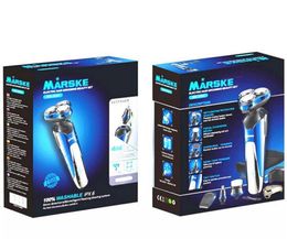 2020 New MARSKE Electric Shaver 4 in 1 Rotary Three blades multifunctional man charged Face Care Nose Trimmers mens 3D intelligen1625082
