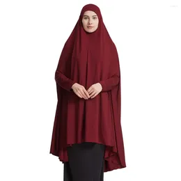 Ethnic Clothing Ramadan Eid Prayer Garment Clothes Women Muslim Large Khimar Islamic Niqab Nikab Overhead Scarf Wrap Arabic Burqa Abayas