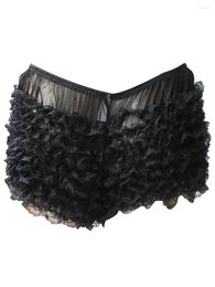 Women's Sleepwear Women S Multi-Layer Ruffled Frilly Lace Shorts Pants Knickers Panties Burlesque Bloomers Dance Pettipants