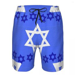 Men's Shorts Quick Dry Summer Mens Beach Board Briefs For Man Swim Trunks Beachwear Israel Flag