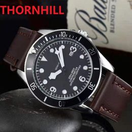 Top quality Men Leather Watch Stopwatch Fashion Casual clock Big Man Wristwatches Luxury Quartz Claassic Watches Montre Femme Reloj 2918