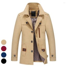 Men's Jackets 2024 Fashion High Quality Winter Men Thick Fleece Military Jacket Coat Long Outwear Warm Casual Vintage Clothing For