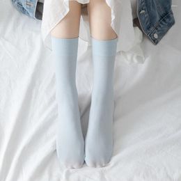 Women Socks Trendy Simple Comfortable Japanese Jk Summer Cotton Hosiery Elastic Korean Style Calf Thin