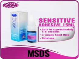 Odorless 15ml Eyelash Glue Good Quality smelless Black False Eyelashes Glue For Eyelashes No Toxic No smell Lash Glue3904703