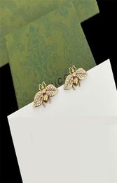 Luxury High Quality Bee Stud Earrings Charm Necklace Classic Pendant womens Designer Bracelet Fashion bangle Jewelry Valentine035319944