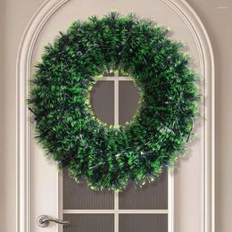 Decorative Flowers Creative Gifts Christmas Wreath With Lights Decorations Door Hanging Holiday El Shopping Mall Window