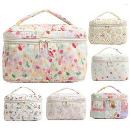 Cosmetic Bags Women Large Quilted Makeup Bag Travel Organiser Lightweight Portable Storage Toiletry Zipper Pouch For Girl