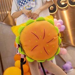 Backpacks Cute Hamburger Backpack for Girls Super Kaii Student Backpack Women Bag Book Bag School Backpack for College Students