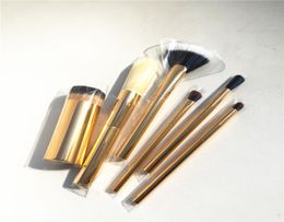 TTSeries Nicol Concilio Brush Set Golden Handle Soft Synthetic Hair 2015 Holiday Collection Beauty makeup brushes Blender6338667