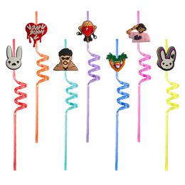 Disposable Cups Sts Bad Rabbit 51 Themed Crazy Cartoon Plastic For Kids Birthday Drinking Supplies Party Decorations Summer St With De Otdmq