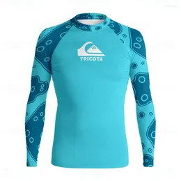 Women's Swimwear Men Surfing T-Shirts Uv Sun Protection Shirt Long Sleeve Swimming T Surf For Beach