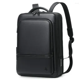 Backpack Brand Fashion Men Leather School Backpacks Bag Waterproof Travel Casual Book Laptop Bags Male