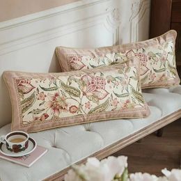 American retro pillowcase decoration 30X70CM floral print pillowcase luxury Throw pillowcase sofa bedding 240426