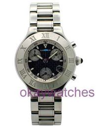 Crattre Designer High Quality Watches Must Chronoscaph Time Code Quartz Date Watch W10172t2 Service with Original Box