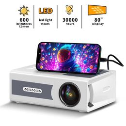 Projectors Q2 HD Projector Mini Portable High Quality Beam Outdoor Camping Smartphone Wired Mirror Supports Home Theatre J240509