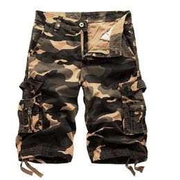 Summer 2024 New Men's Oversize Work Casual Middle Camo Shorts Loose Pants