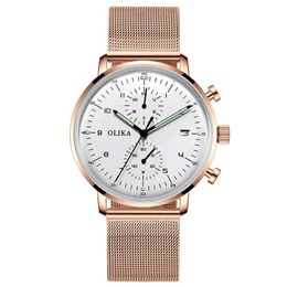 Wristwatches Fashion Quartz Watch Men's Casual Brand Curved Mirror Calendar Waterproof Clock 2022 277Z
