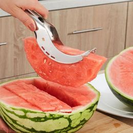 Kitchen accessories gadgets 304 stainless steel watermelon crafts slicer knife core fruit and vegetable tools 240429