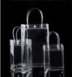 Women PVC Transparent Tote Bag Make Up Cosmetic Bags Case Handbag Shoulder Travel Toiletry Bag Organiser Storage Gift Bags6475444